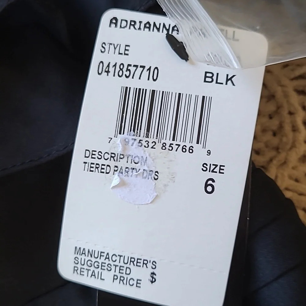 Adrianna Papell Evening Strapless Tiered Cocktail Dress - Size 6 - Picture 11 of 11